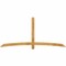 Ekena Millwork Bellingham Rough Sawn Timber Gable Bracket, Western Red Cedar, 96"W x 44"H x 2"D x 4"F, 11/12 Pitch GBW096X44X0204BEL00RWR - alternate 1